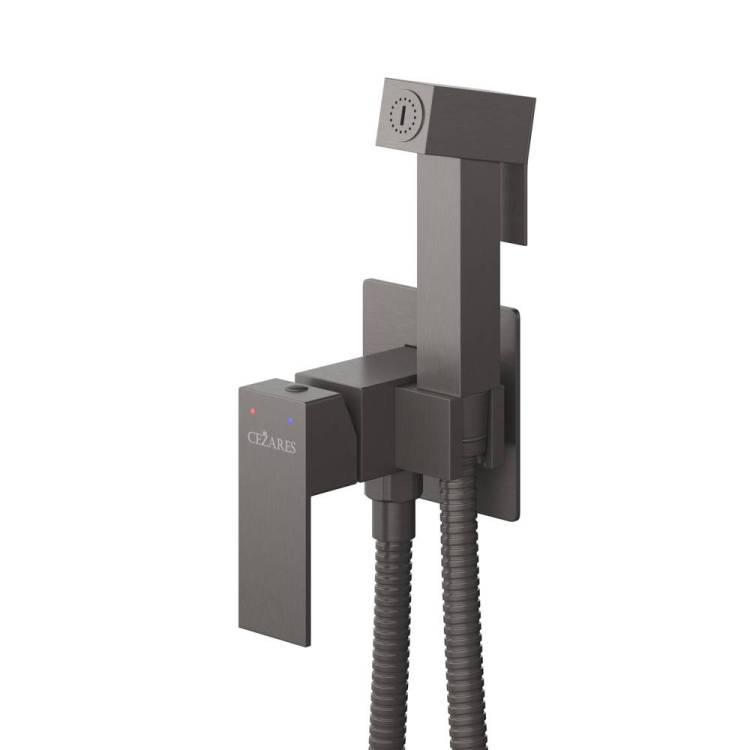 Гигиенический душ Cezares Slider SLIDER-DIF-GM оружейная сталь