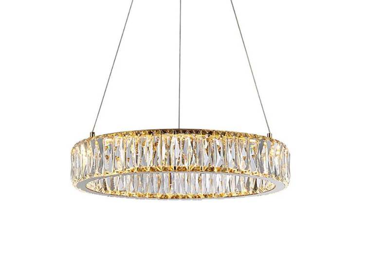 Подвесная светодиодная люстра Newport Crystal 8240N/40 gold