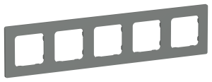 Рамка 5-постовая IEK Flite FI-M52-32-20-K80 мокрый асфальт