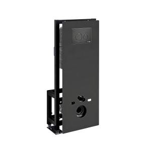 Система инсталляции для унитазов Wasserkraft Glan 66TLT.010.ME.BL.MB02 клавиша черный матовый
