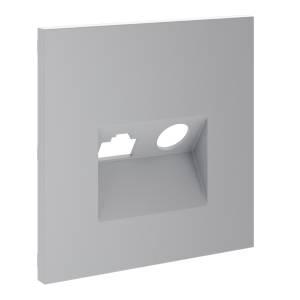 Лицевая панель для ТВ-розетки+Ethernet RJ45 Voltum S70 VLS002716 серый