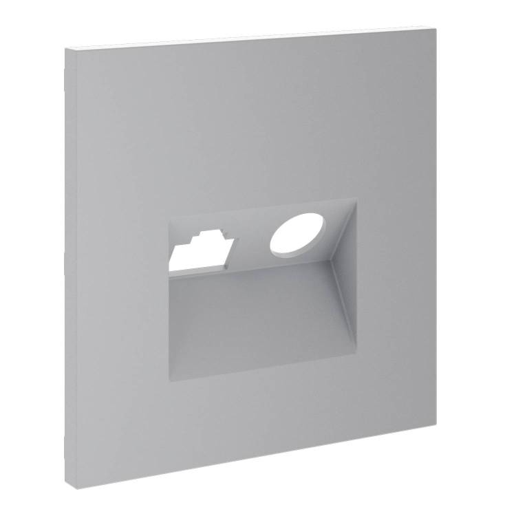 Лицевая панель для ТВ-розетки+Ethernet RJ45 Voltum S70 VLS002716 серый