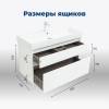 Тумба с раковиной Aquanet Nova Lite 100 291826 Белый глянец фото 5
