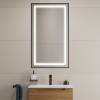 Зеркало BelBagno SPC-KRAFT-500-900-SENS-NERO с подсветкой и сенсорным выключателем, 90x50 фото 7
