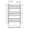 Полотенцесушитель электрический Point Вега PN71858W 50x80 белый фото 3
