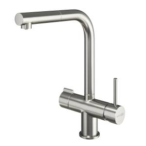 Смеситель для кухни Wasserkraft A8927 под фильтр с выдвижной лейкой, никель