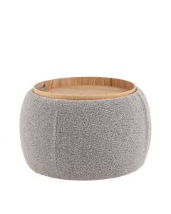 Пуф Stool Group Люкке 20B608BCB-10A серый с ящиком