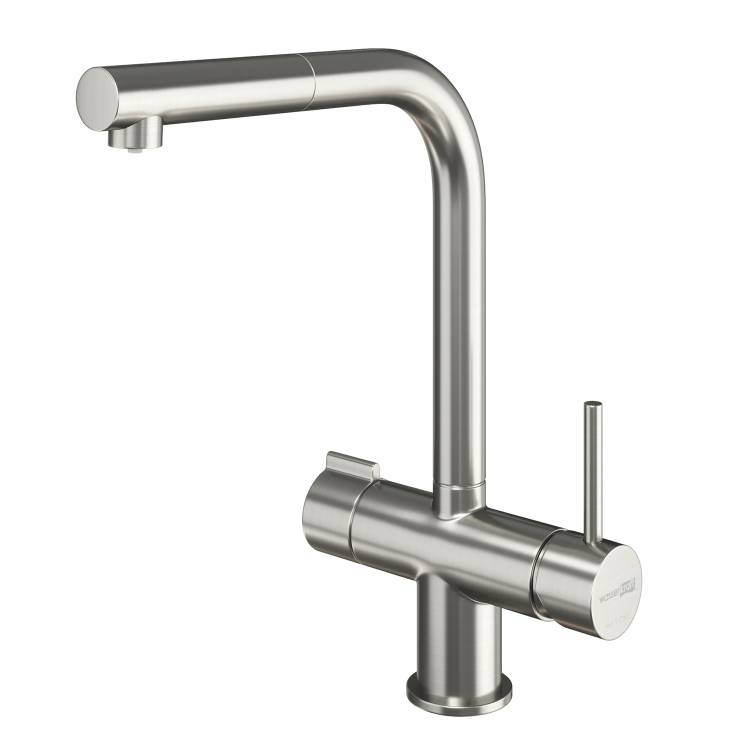 Смеситель для кухни Wasserkraft A8927 под фильтр с выдвижной лейкой, никель