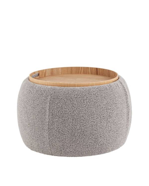 Пуф Stool Group Люкке 20B608BCB-10A серый с ящиком