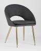 Набор из 2 стульев Stool Group Кензи KENZIE PU GREY X2 темно-серый, экокожа фото 2
