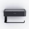 Держатель туалетной бумаги AM.PM Inspire 2.0 A50A341522 с полкой для телефона и контейнером, черный фото 7