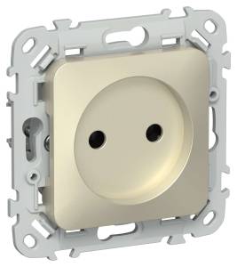 Розетка 1-местная IEK Flite FI-R10-10-K37 шампань