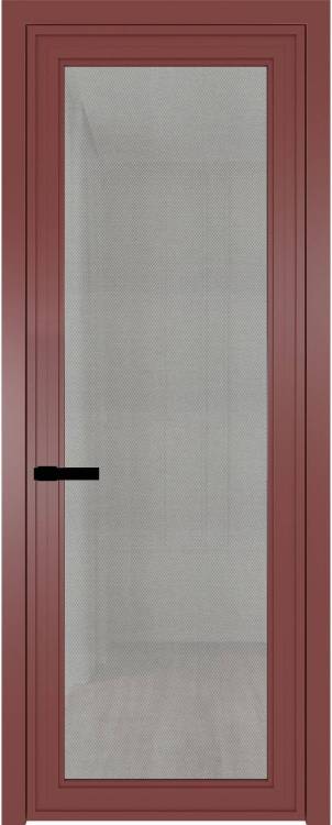Межкомнатная дверь Profil Doors 1 AGP цвет профиля Красный антрацит, стекло безопасное 6 мм рэте 800x2000