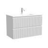 Тумба с раковиной Sancos Snob R Bianco, 80x52