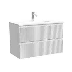 Тумба с раковиной Sancos Snob R Bianco, 80x52