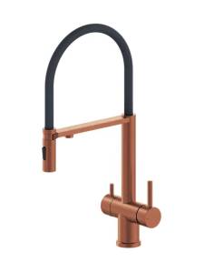 Смеситель для кухни AltroBagno Флуссо (Flusso) 050206 BC с гибким изливом, матовая медь