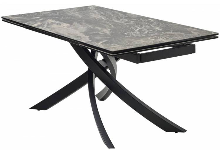 Стол Woodville Estebio 593898 kl-176 итальянская керамика/черный 160(240)x90x76