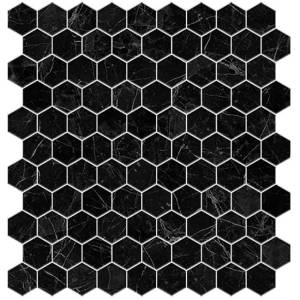 Мозаика Vidrepur Supreme Hex Marquina 30.7x31.7