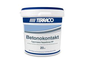TERRACO TERRABOND SP грунт бетоноконтакт для гладких поверхностей, белый (20кг)