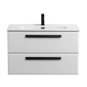 Тумба под раковину Cezares ECO-CER-N-800-2C-SO-BL Bianco Lucido, 80x45.7x50