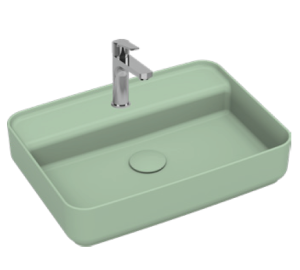 Раковина Isvea Infinity 55 10NF66055SV-2T мятно-зеленый матовый, 55x40