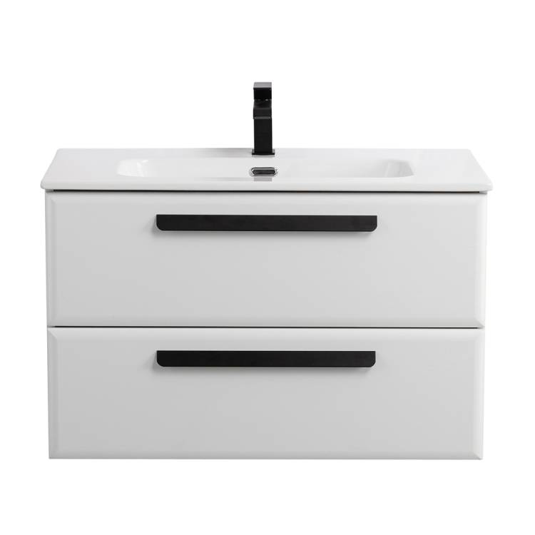 Тумба под раковину Cezares ECO-CER-N-800-2C-SO-BL Bianco Lucido, 80x45.7x50