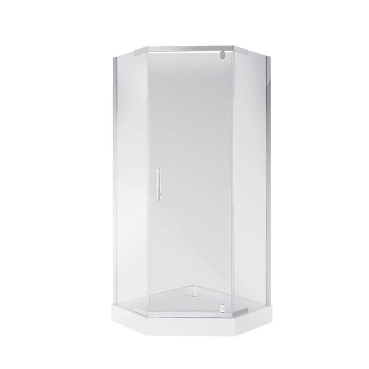 Душевой уголок Niagara Eco NG-009-14D 90x90x195 Универсальная, профиль Хром, 2 места