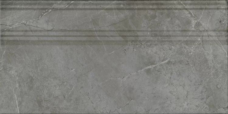 Плинтус Kerama Marazzi Риальто FME031R серый тёмный глянцевый обрезной 20x40x1.6