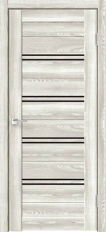 Дверное полотно экошпон VellDoris XLINE 4 VD016378 Лакобель черное 800x2000