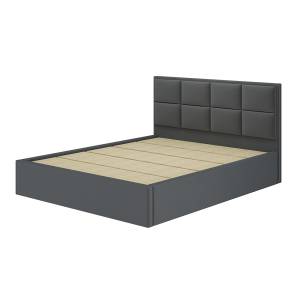 Кровать БТС МЕБЕЛЬ Линда Н1447118 графит, с проложками, 160x200