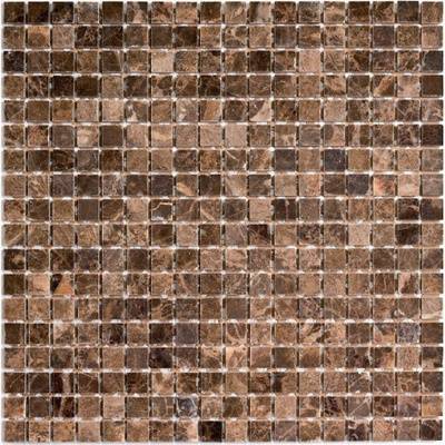 Мозаика Pixel Mosaic Мрамор PIX304 Dark Emperador (1.5x1.5) 30.5x30.5
