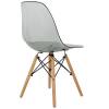 Стул Bradex Home Eames FR 0045, прозрачный серый фото 4