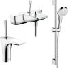 Душевой комплект Hansgrohe PuraVida 15472000 + 15074000 + душевой гарнитур
