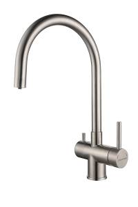 Смеситель для кухни Paulmark Heller He213218-BS брашированная сталь