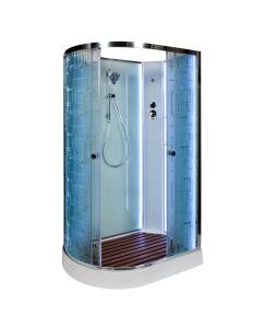 Душевая кабина AvaCan EM1512RNLED с подсветкой, 120x80x210