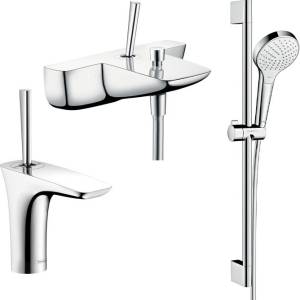 Душевой комплект Hansgrohe PuraVida 15472000 + 15074000 + душевой гарнитур
