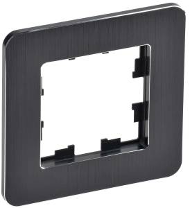 Рамка 1-постовая IEK Brite BR-M12-M-21-K02 черный