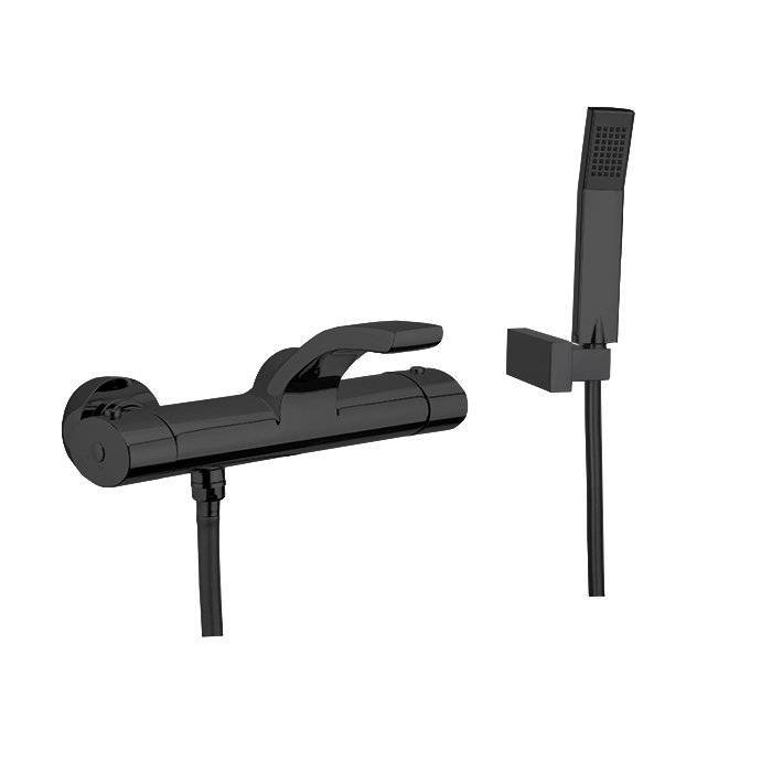 Смеситель Webert Wolo WO980201564 термостатический, черный