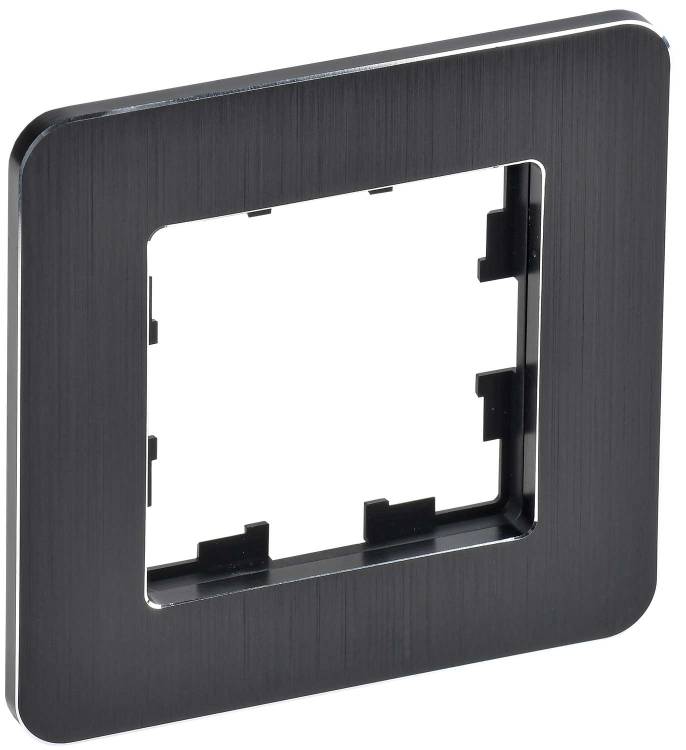 Рамка 1-постовая IEK Brite BR-M12-M-21-K02 черный