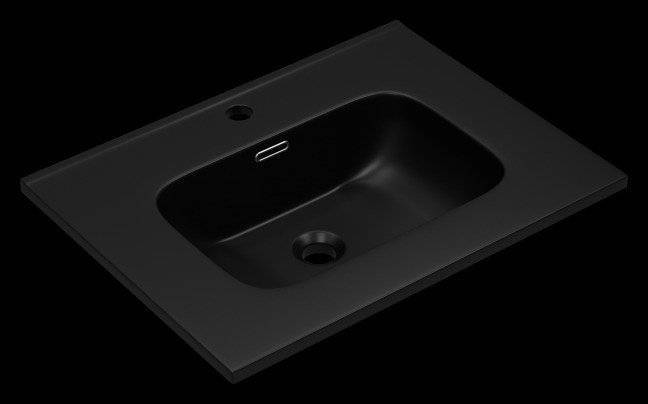 Мебельная раковина CeramaLux N 9060MMB Черный
