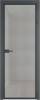 Межкомнатная дверь Profil Doors 1 AX цвет профиля Серая ночь, стекло безопасное 6 мм рэте 700x2000