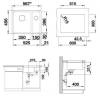 Мойка кухонная Blanco Subline 350/150-U 523741 белый глянец фото 6