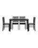 Набор обеденный Stool Group Ingrid MH750+MH52088X4 массив гевеи, цвет венге фото 4