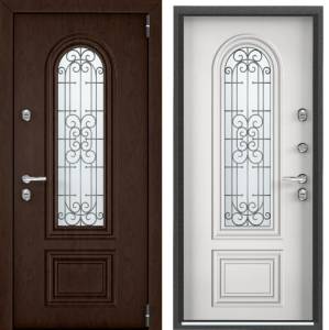 Входная стальная дверь Torex SNEGIR PRO-C PP 2854018 ФМ Черное дерево/Белый (арт. КТ Белый) 2000x880