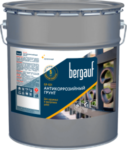 Антикоррозийный грунт Bergauf GF-021 светло-серый 6 кг