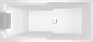 Акриловая ванна Riho Bathtubs B103014005 Still shower 180x80, светодиоды и подголовник с размещением справа, заполнение через перелив