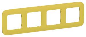 Рамка 4-постовая IEK Flite FI-M42-31-20-K44 желтый карри