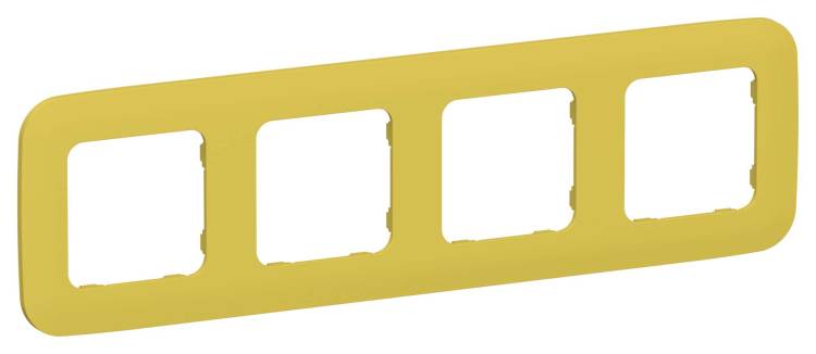 Рамка 4-постовая IEK Flite FI-M42-31-20-K44 желтый карри