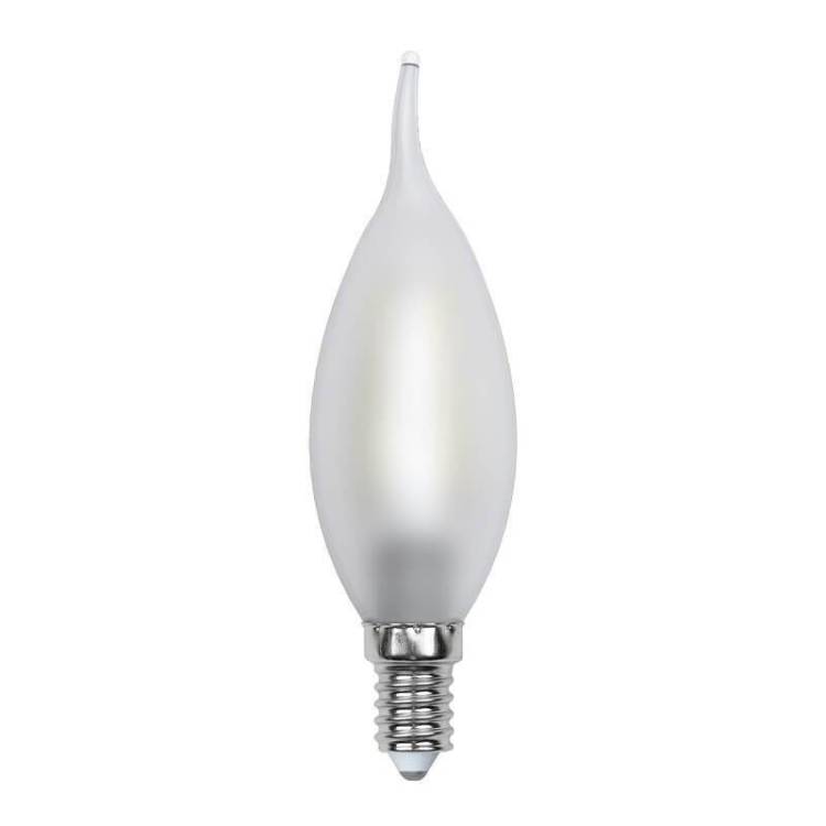 Лампа светодиодная филаментная Uniel Sky Candle LED-CW35-6W/WW/E14/FR PLS02WH