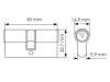 Цилиндр ключевой Morelli 60C W белый, 60 мм фото 2